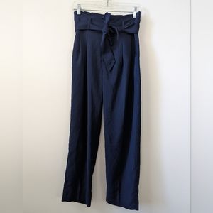 Madewell paper bag cropped pants